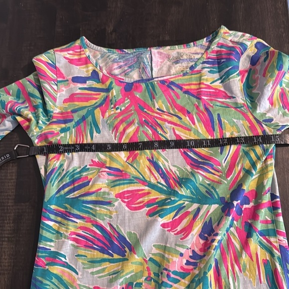 Lilly Pulitzer Marlowe Sheath Mini Dress Pima Cotton Palm Trees Size XS - Picture 6 of 7